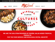 Tablet Screenshot of micfood.com